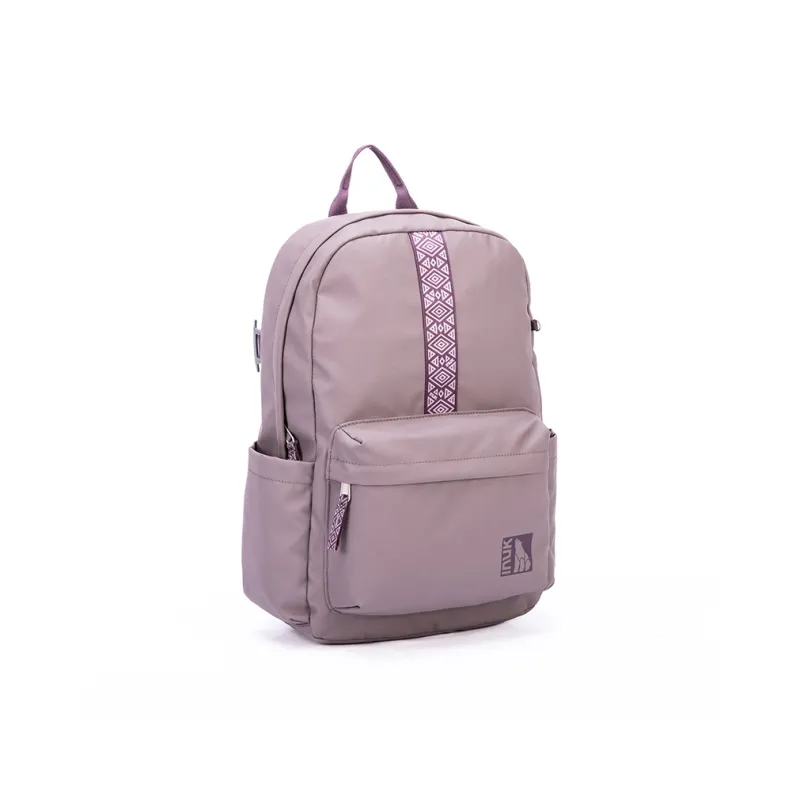 INUK Polyester Backpack Regular Unisex Yellow/Milk Tea Beige/Green/Pink-45