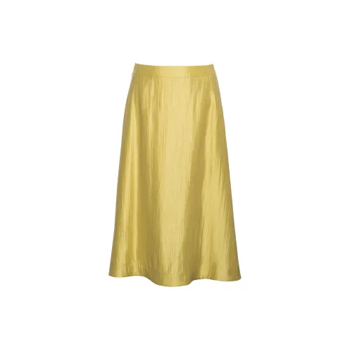 ROEYSHOUSE Casual Long Skirts Women's Yellow