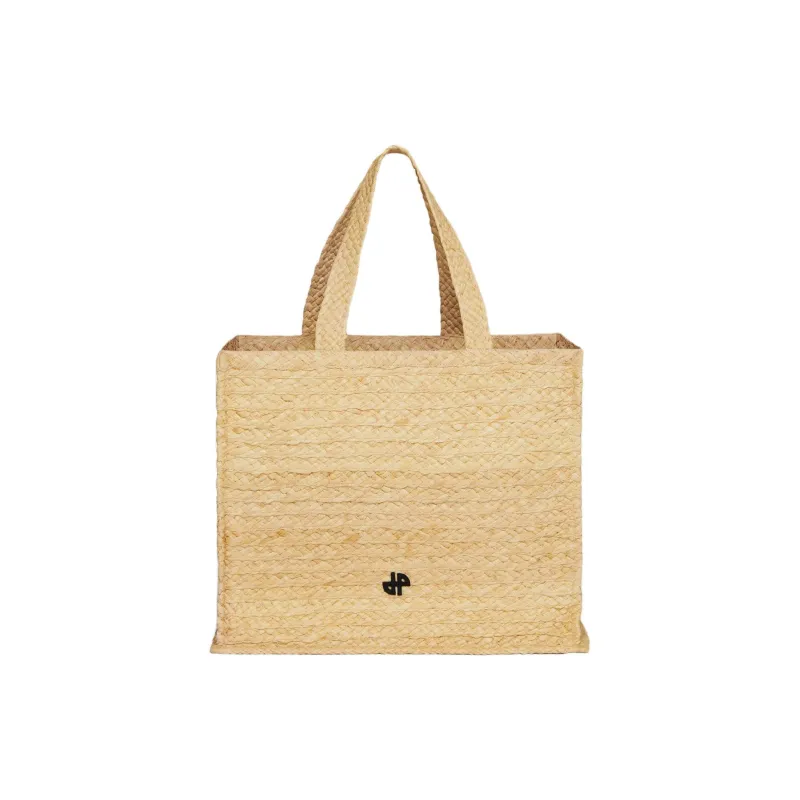 Patou Large Jp Raffia Tote Bag-1