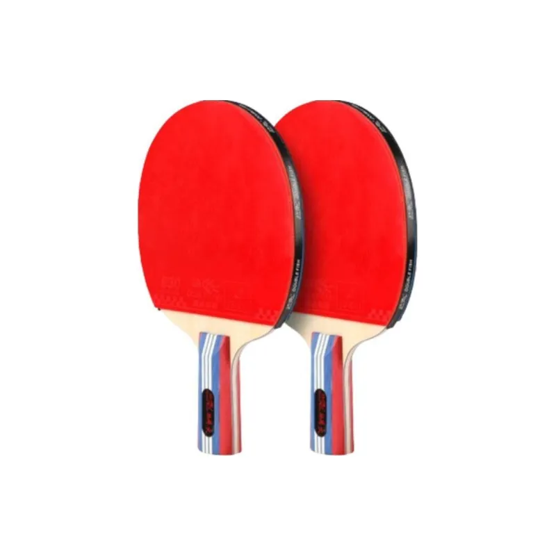 DOUBLEFISH Ping Pong Paddles Unisex Pure Wood Black Red-6