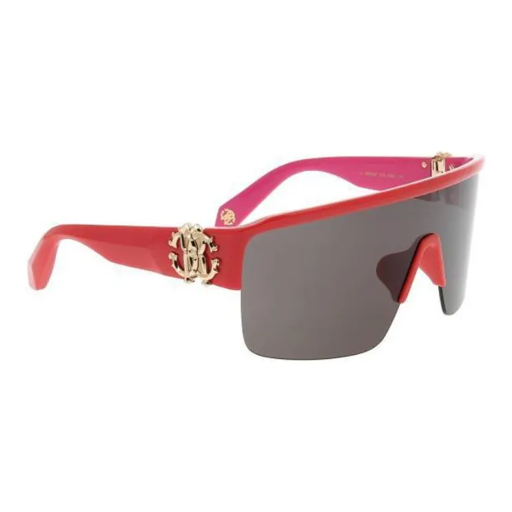 Roberto Cavalli Irregular Shape Sunglasses Unisex Red-2