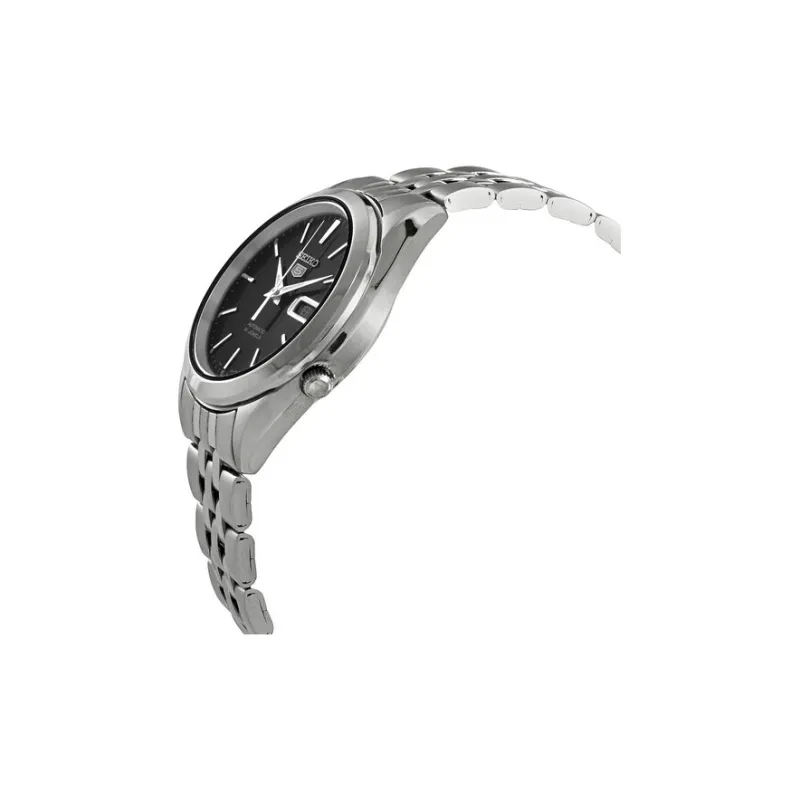SEIKO Automatic Mechanical Movement Stainless Steel Strap Watch 38mm Men's Watches Black Dial-1