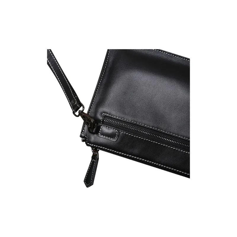 DOSRFINI Genuine Leather Top Grain Cow Leather Clutch Men's-3