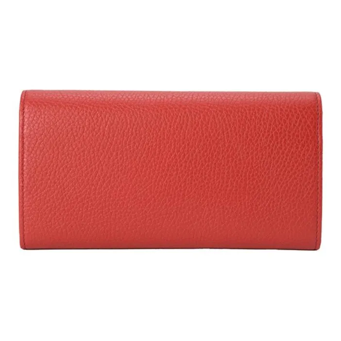GUCCI Soho Leather Wallet Unisex Red-1