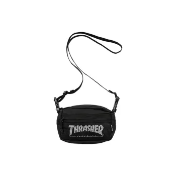 Thrasher Polyester Crossbody Bag Regular Unisex Black