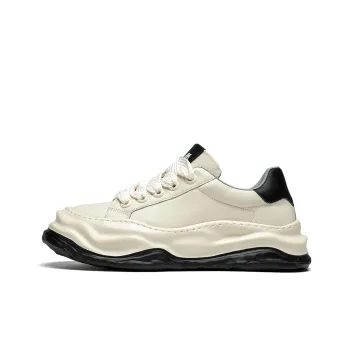Anthony Miles Wear-Resistant Height Increasing Low-Top Skateboard Shoes Men's White