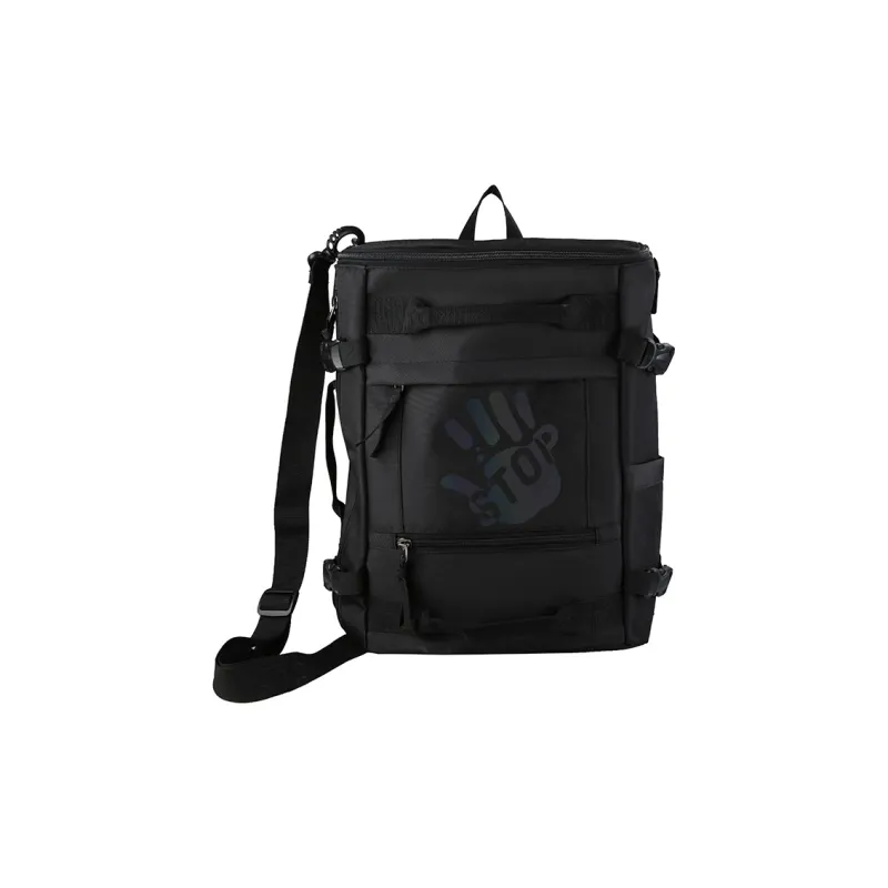 Venerable Brahma Polyester Travel Bags Backpack Large Size Unisex Black/Gray-0
