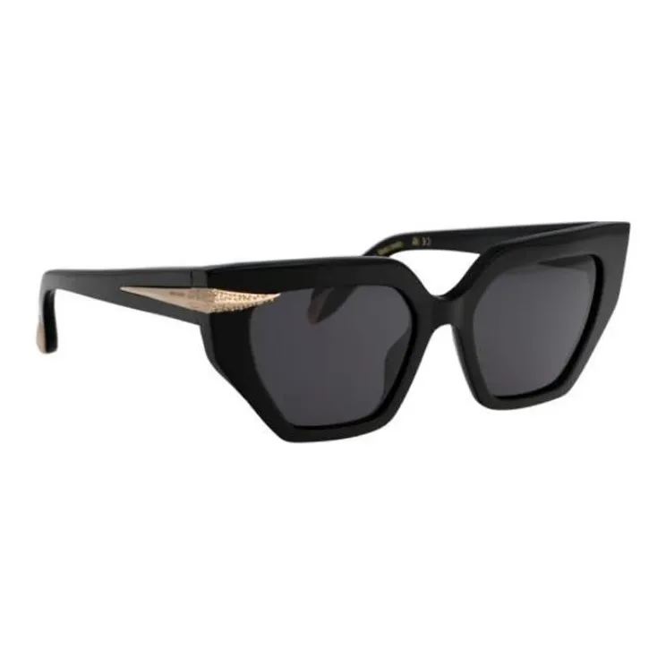 Roberto Cavalli Irregular Shape Sunglasses Unisex Black-2
