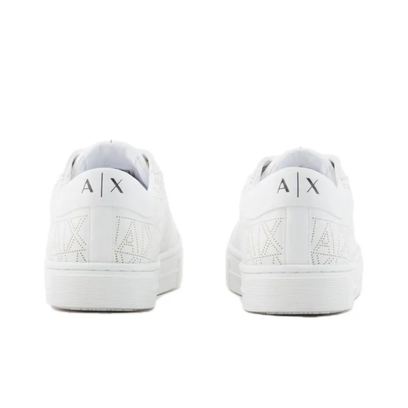 ARMANI EXCHANGE Logo-pattern Perforated Sneakers-4