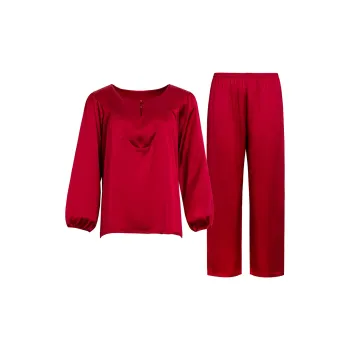 Silk Boundary Pajama Set Women's