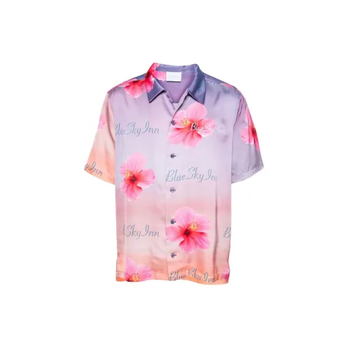 Blue Sky Inn Sunset Lotus Satin Shirt