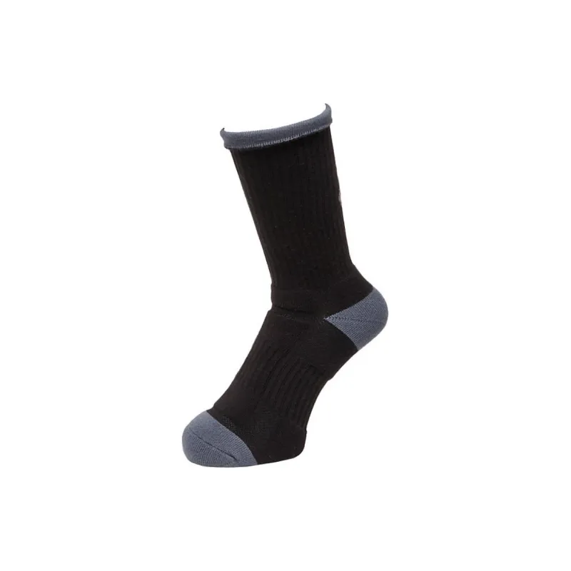 Asics Basketball Socks Unisex 1 Pack High Performance Black Grey-0