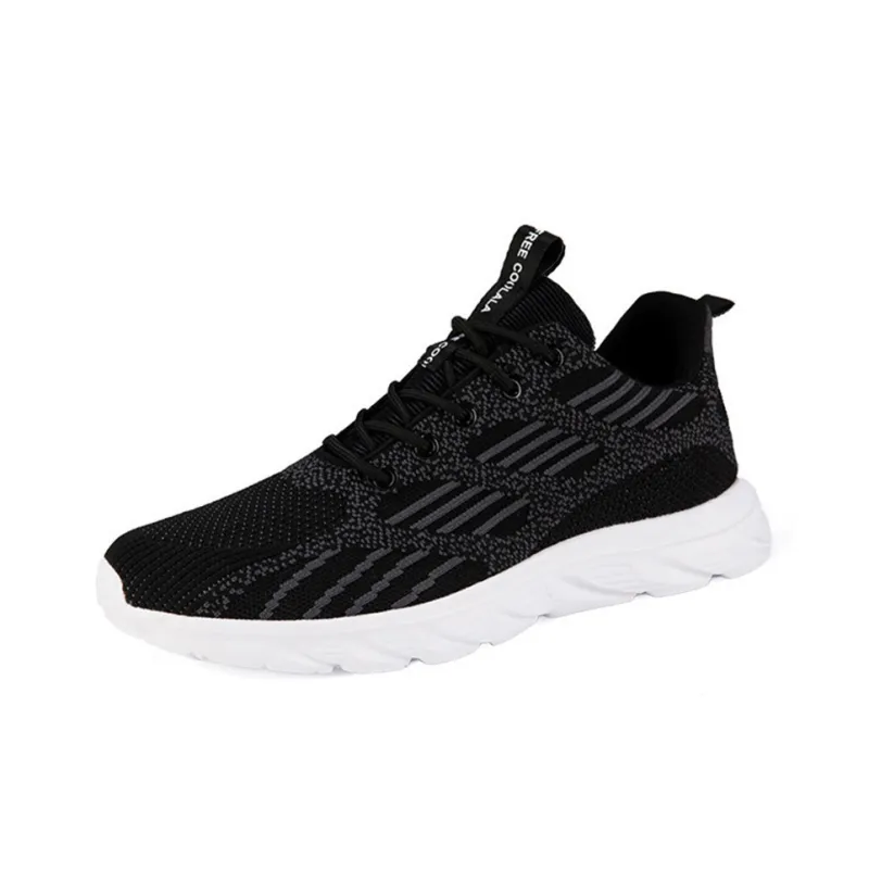 Medd Running Shoes Men Low Top Black White-0