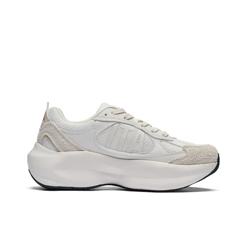 Kappa Anti-Slip Wear-Resistant Low-Top Chunky Sneakers Unisex Moon Gray-1
