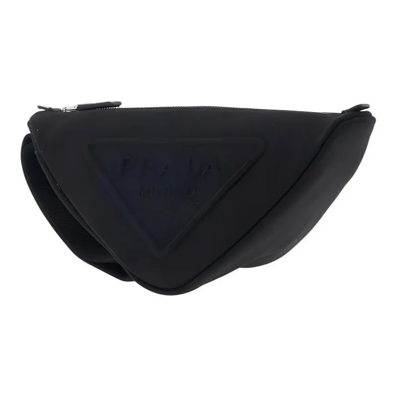 PRADA 100% Cotton Clutch Regular Unisex Black-3