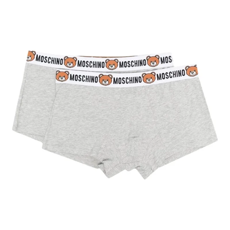 MOSCHINO Logo Teddy Waistband 2 Pack Boxers-0