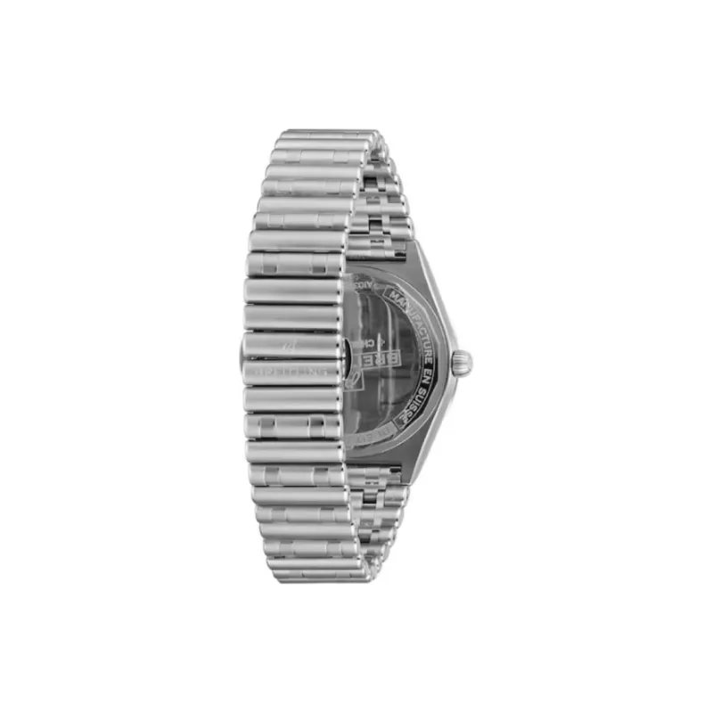 BREITLING Automatic Mechanical Movement Women's Watch 36mm White Dial Stainless Steel Case Stainless Steel Watchband-5