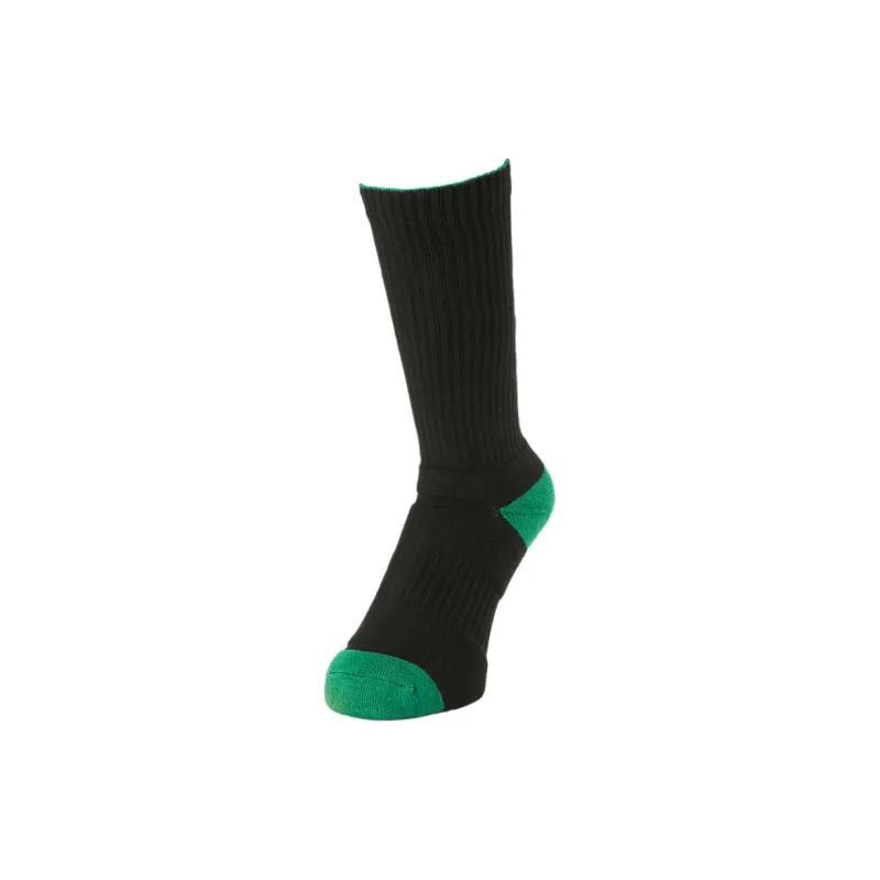 Asics Basketball Socks Unisex 1 Pack Performance Black Trefoil Grass Green-0