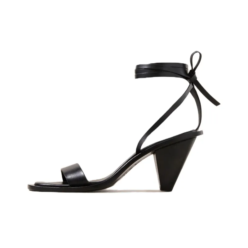 A.EMERY Strap Sandals 8.5cm Women's Black-0