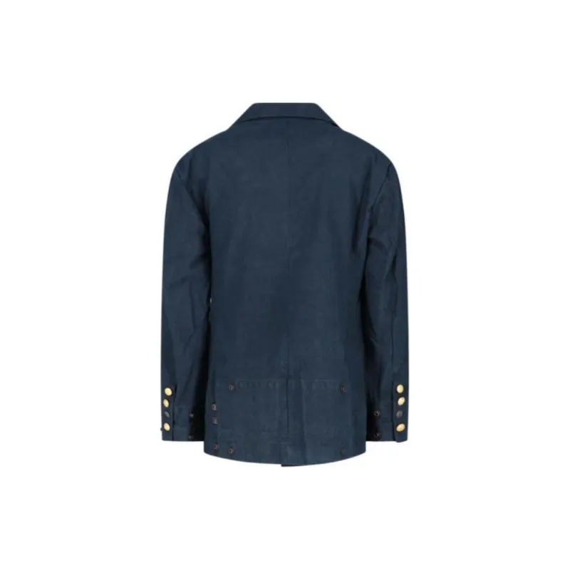 GREG LAUREN Double breasted Cotton Blazer-1