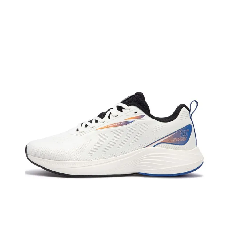 361° Shock Absorbers Low Top Casual Running Shoes Men's White Blue-0