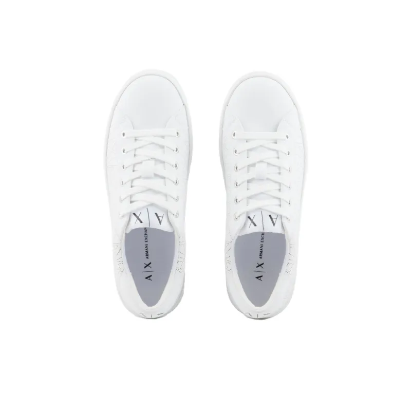 ARMANI EXCHANGE Logo-pattern Perforated Sneakers-3