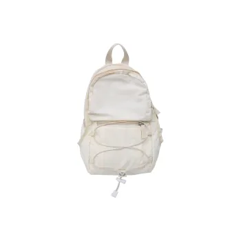 Parker Bear Nylon Polyester High School And University Student All Purpose Backpack Unisex White/Green/Purple