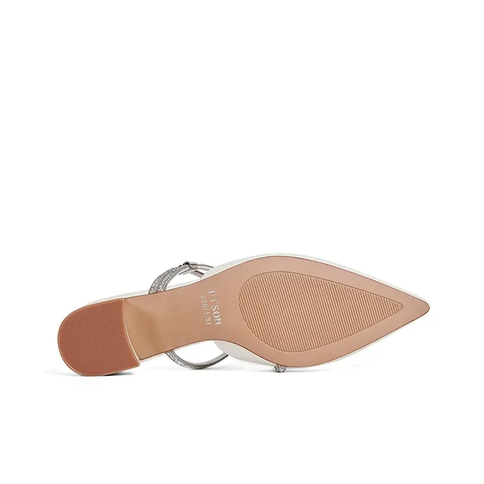 PT'SON Rubber Sole Quiet Slip Resistant Wrap toe Slippers Women's-4