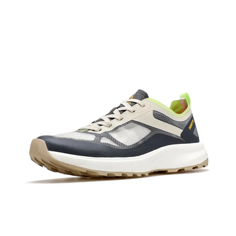 HUMTTO Anti Slip Wear Resistant Breathable Impact Resistant Lightweight Low Top Trekking Shoes Men's Beige Gray-1