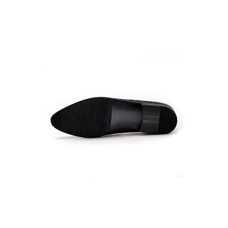 ASTON M.JAZZ Loafers Men Black/Burgundy-4