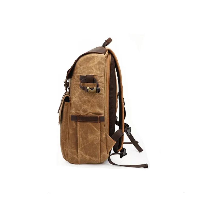 TTaG．baG Batik Canvas With Crazy Horse Cow Leather Carry Backpack Regular Unisex-16