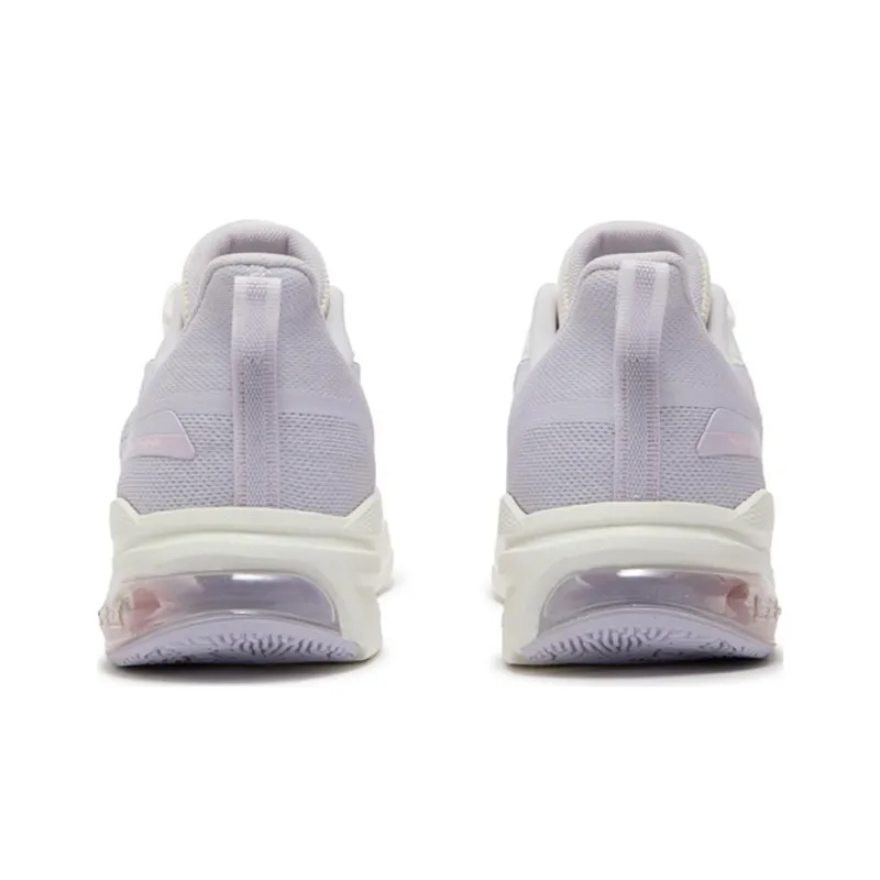 361° Abrasion Resistant Low Top Running Shoes Women's White Purple-3