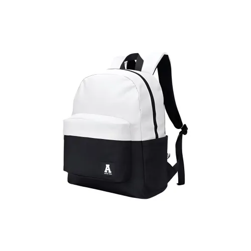 ANTA Backpacks Basic Black With Light Smoke Gray Accents