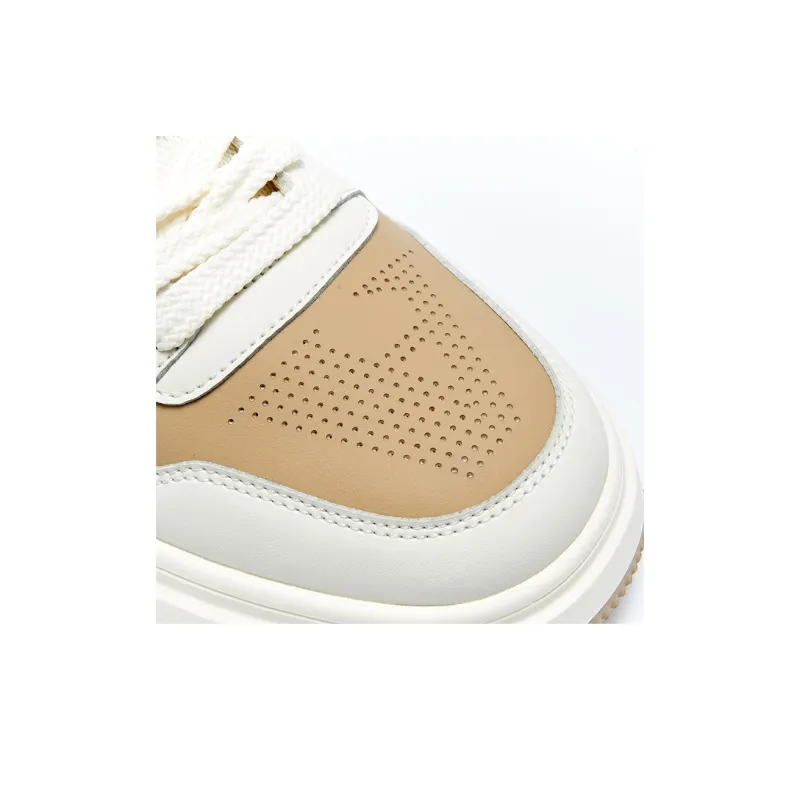 AQUASCUTUM [British Century Brand] Comfortable Color Blocking Small Platform Skateboard Shoes-5
