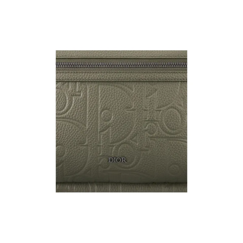 DIOR Grained Calfskin Backpack Men's Khaki-4