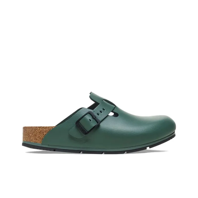 Birkenstock Boston Closed Toe Slippers Unisex Green Regular-1