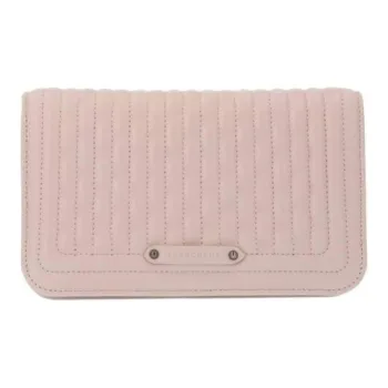 LONGCHAMP Amazone Lambskin Shoulder Bag Crossbody Bag Wallet Women's Pink
