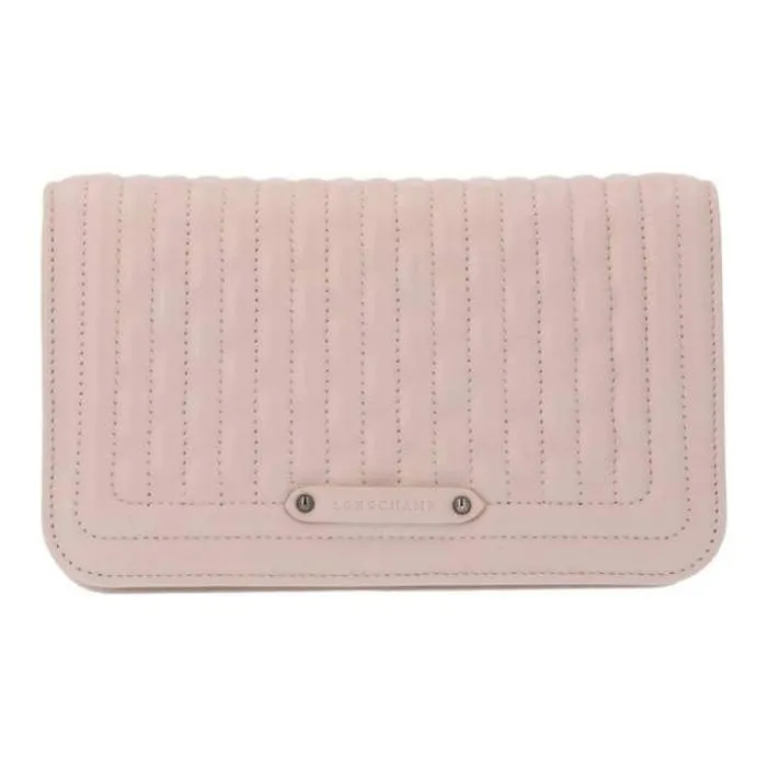 LONGCHAMP Amazone Lambskin Shoulder Bag Crossbody Bag Wallet Women's Pink-0