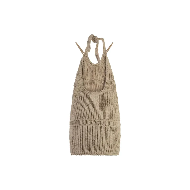 Jacquemus Sleeveless Dress Women's Beige-1