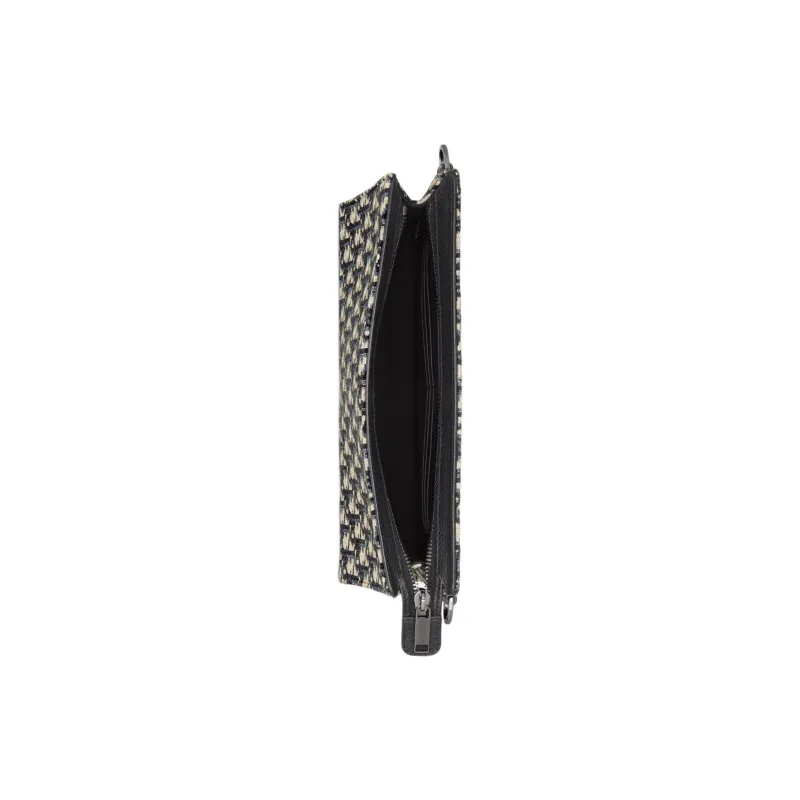 DIOR Jacquard Fabric Clutch Men's Beige & Black-3
