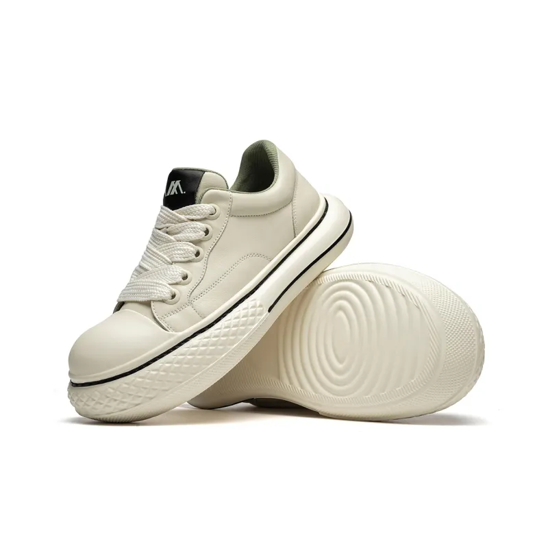 Anthony Miles Low Top Skateboard Shoes Men's White-4