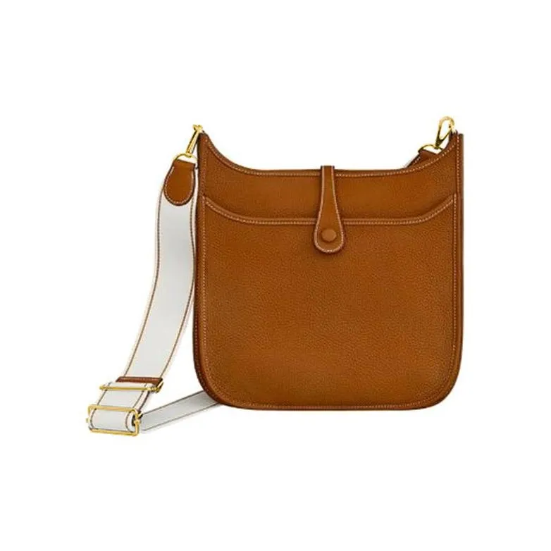 HERMES Evelyne Clemence Bullock Leather Crossbody Bag, Shoulder Bag Women's-2