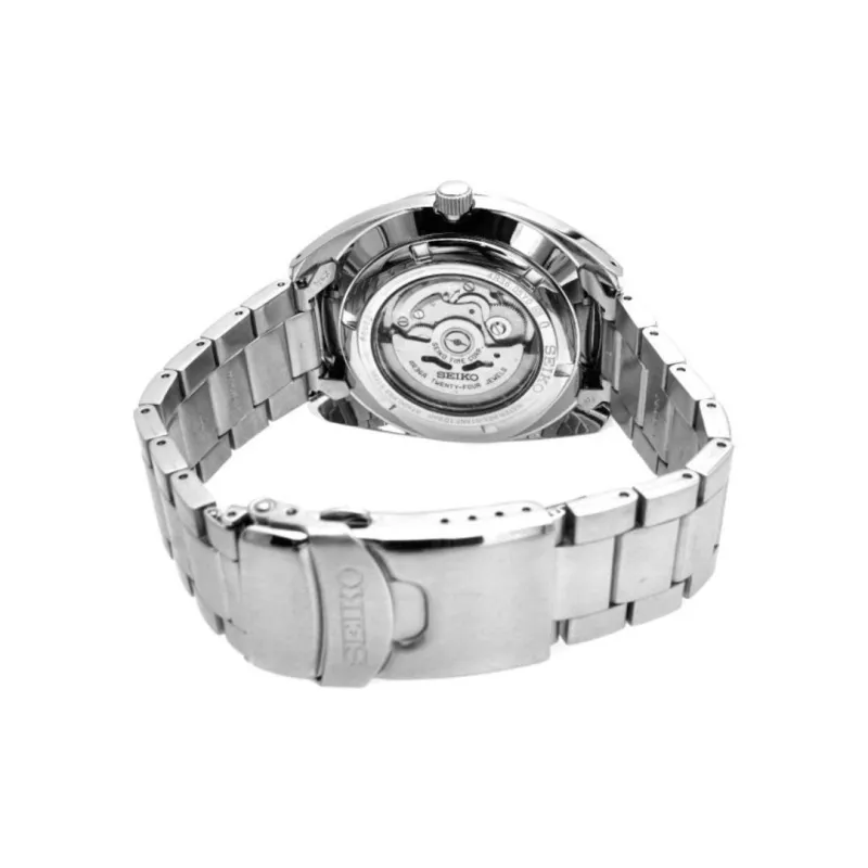 SEIKO Automatic Mechanical Movement Stainless Steel Strap Watch 45mm Men's Watches Red Watch Dial-3