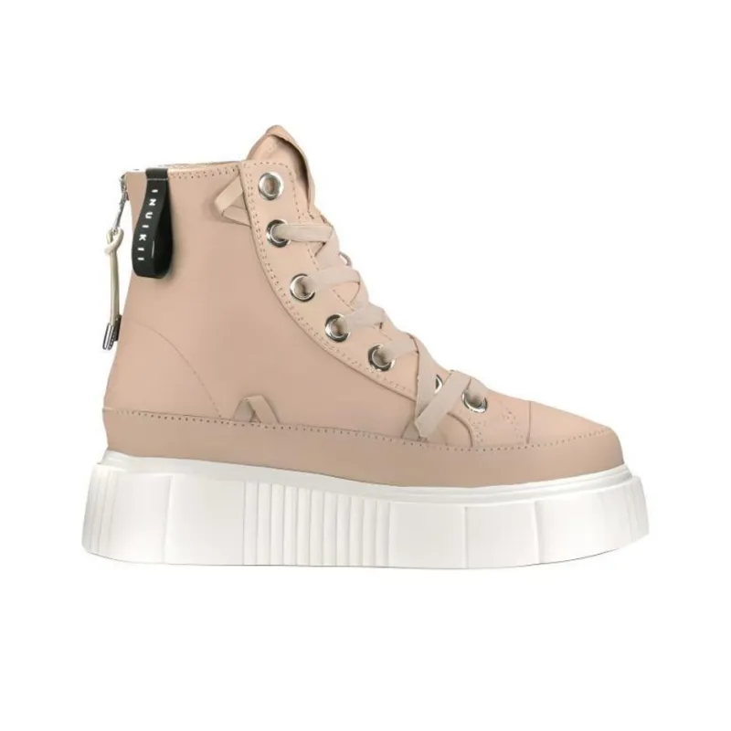 Inuikii Matilda High-Top Skateboard Shoes Women's Pink-1