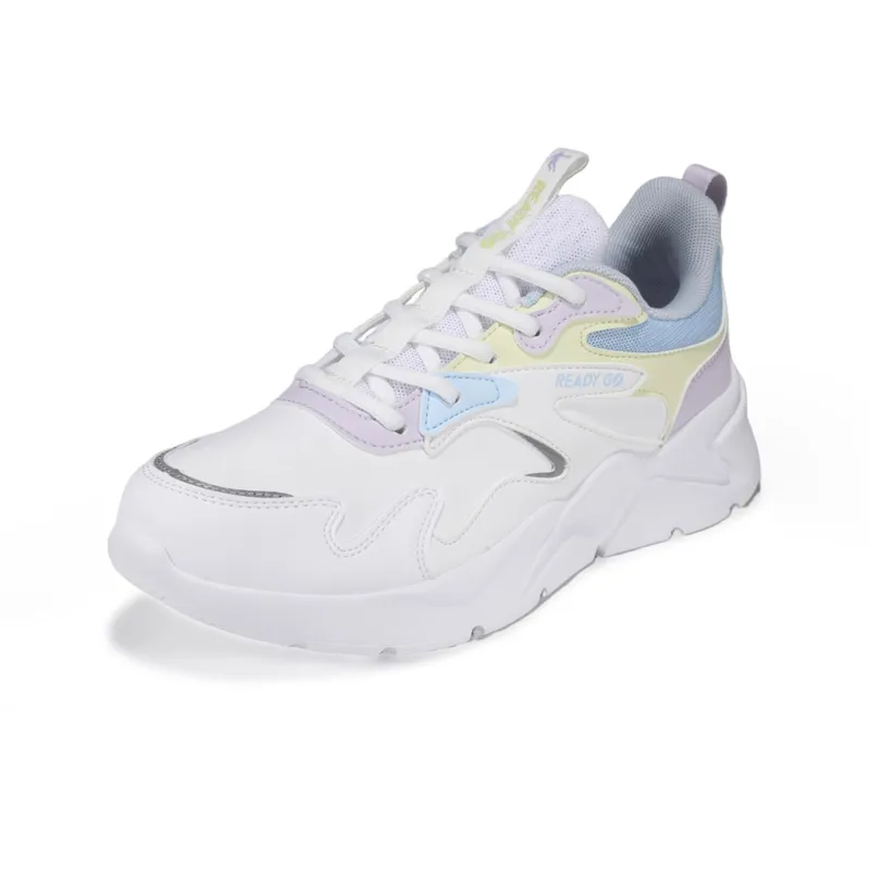 QIAODAN Cushioning Anti-Slip And Wear-Resistant Low-Top Running Shoes Women's Jordan White-2