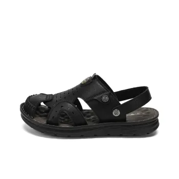 G.N.SHIJIA Beach Sandals Men Black/Yellow Brown