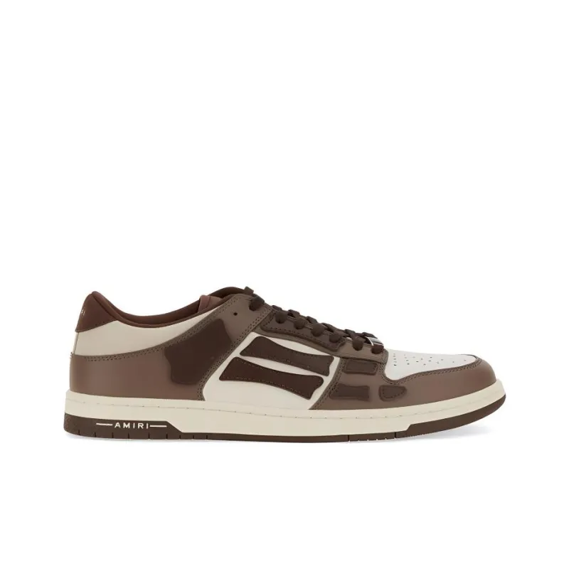 AMIRI Skel Top Low White Brown White-1