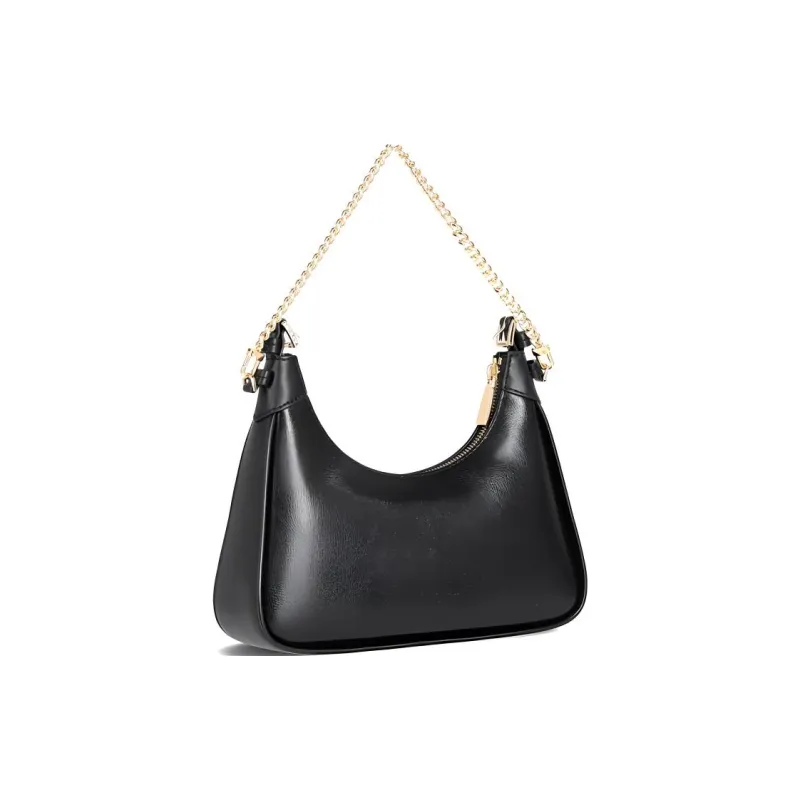 MICHAEL KORS Wilma Cow Leather Patchwork With Artificial Leather Handbag Shoulder Bag Medium Size Women's Black-2