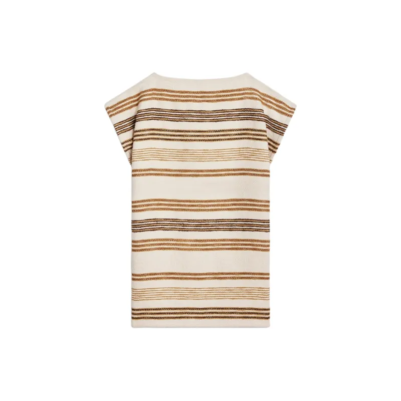 CELINE Baja Striped Tie Detailed Mini Dress-1