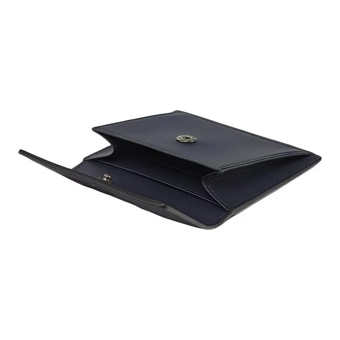 MCM Aren Spanish Calfskin Wallet Mini Men's Blue-3